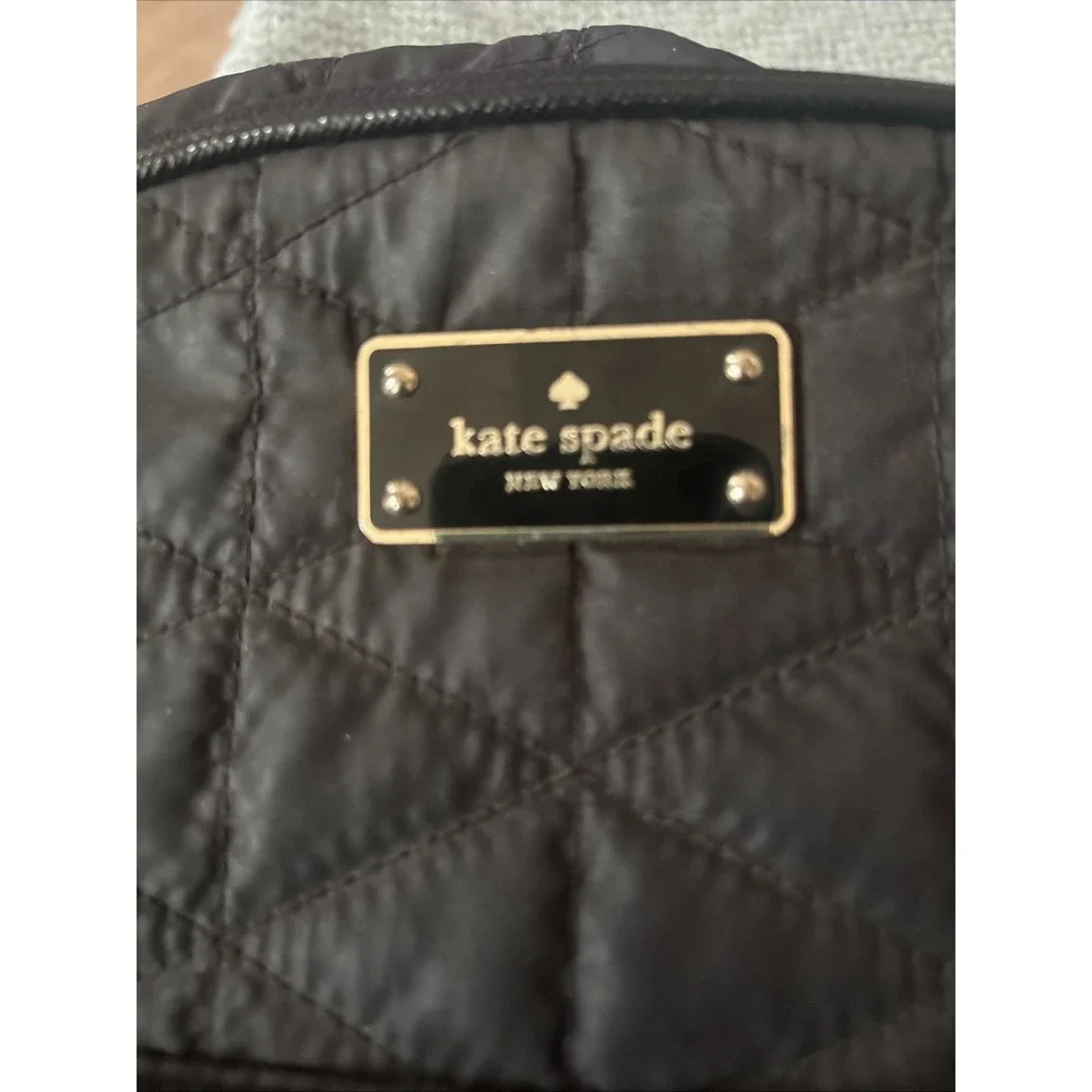 Kate Spade Black Nylon Wilson Road Quilted Small Black Backpack